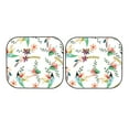 thumbnail image 7 of Disketp 2 Piece Pretty Floral With Leaves Pattern Windshield Sunshades,Folding Windshield Sun Shade For Car Suv Trucks Sedan,Blocks Uv Rays Sun Visor Protector-Large, 7 of 7