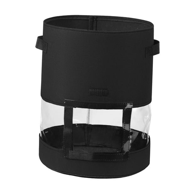 Bolsa de de , para s, ventana visual, s de tela de aireación resistentes, duraderas, reutilizables Negro 35x45cm Gloria titular de cultivo de patatas