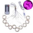 thumbnail image 2 of CNKOO 300LED 3x3Meter Curtain Strings Light USB 8-Mode Fairy Lamp with Remote Control, 2 of 8