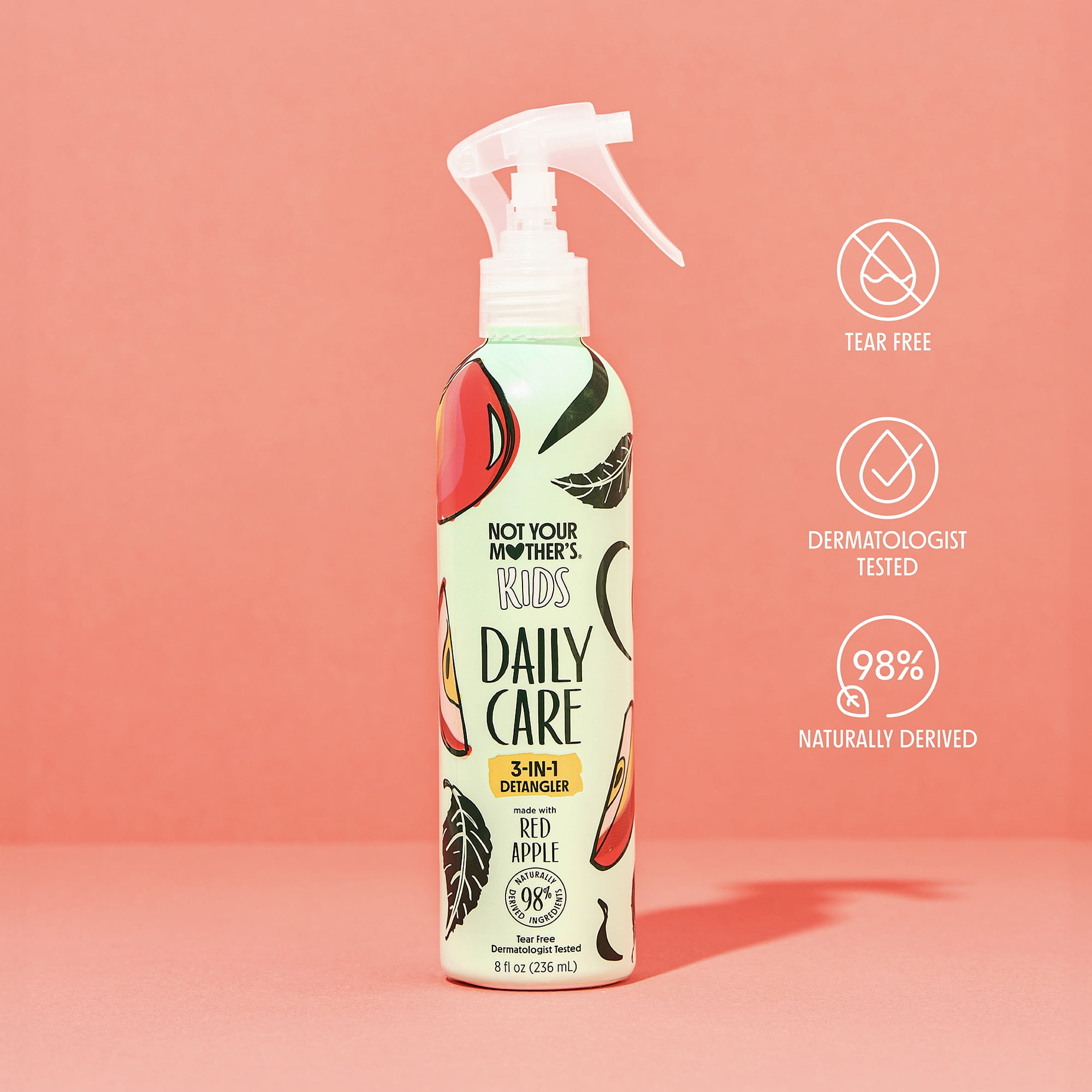Not Your Mother's Kids Daily Care 3-in-1 Detangler Spray, Red Apple Scent, 8 fl oz