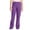 Purple, variant on ZZwxWA Flare Leggings for Women Elastic High Waisted Bottom Pants Solid Color Sweatpants Bell Bottoms Bootcut Sports Yoga Pants