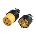 Mosiee 1 Male & 1 Female Replacement Electrical Plug Ends 3 Prong