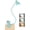 Teal, variant on Clip on Light USB Reading Light for Bed with Clamp, Eye Care Reading Book in Bed Light 3 Colors & 5 Brightness Dimmable Reading Lamp Flexible Clip on Lamp for Bed Headboard Desk Bedside Dorm - White