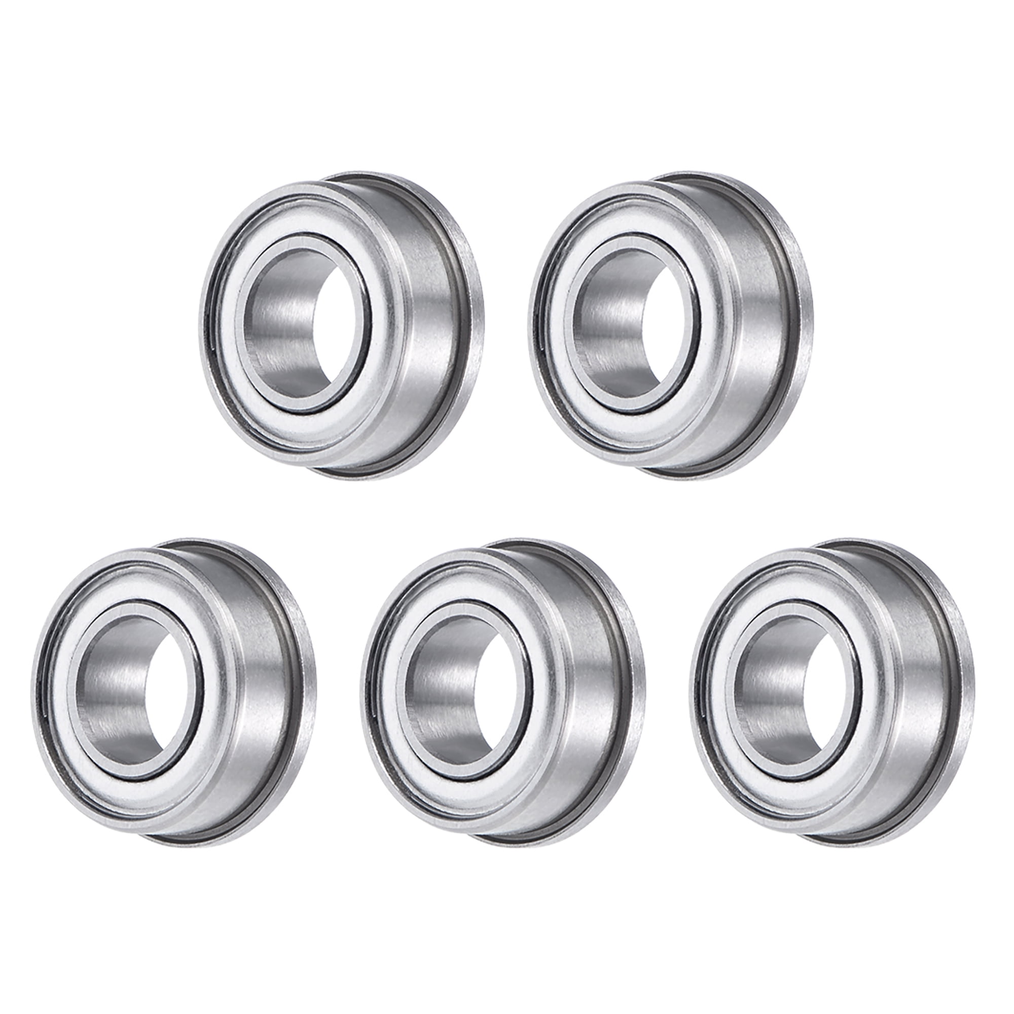 FR188ZZ Flange Ball Bearings 1/4"x1/2"x3/16" Shielded Chrome Bearings