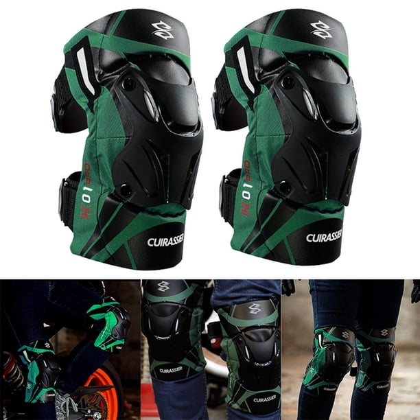 Rodilleras para motocicleta shamjiam 2 Uds Espuma EVA Amortiguadoras Verde reflectante