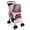 Pink, variant on One-Click Foldable Pink Pet Stroller for Small Dogs & Cats, Holds Up to 28 LBS, Breathable Mesh, 360° Swivel Wheels with Lock Brakes, Storage Tray & Basket for Travel Walking