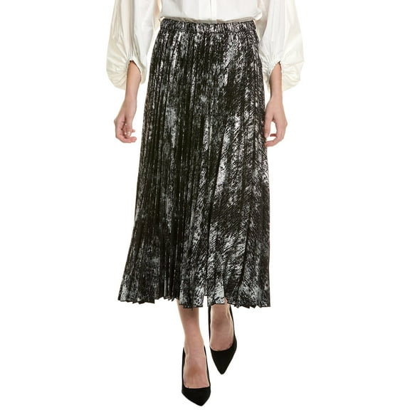 Anne Klein womens Pleated Skirt, m, Black