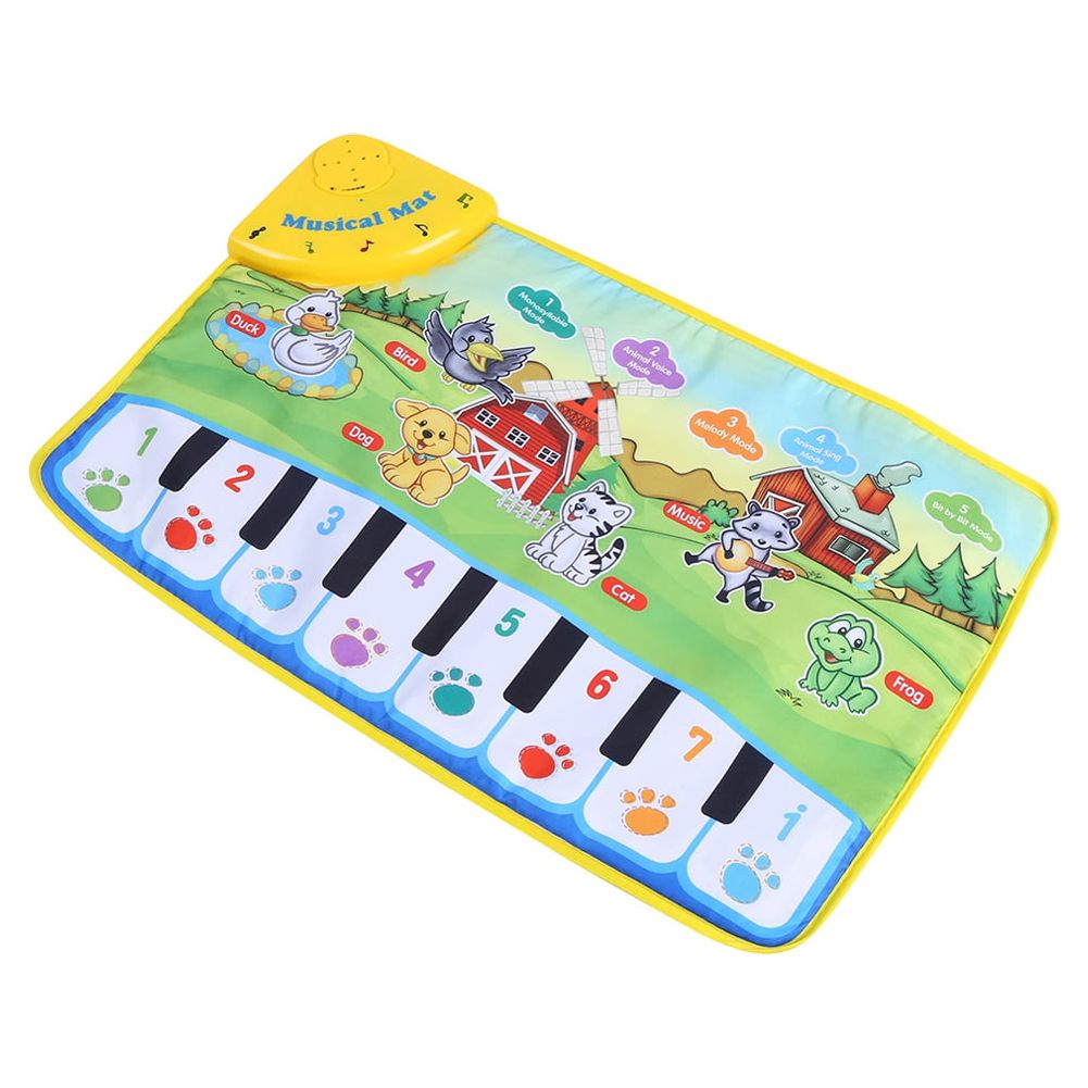 Baby Music Mat Children Crawling Piano Carpet Educational Musical Toy Kids Gift Baby Music Carpet - image 2 of 5