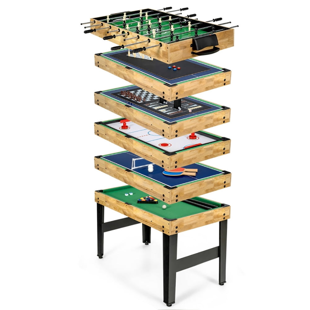 CIPACHO 10-in-1 Multi Combo Game Table Set for Home, Multi Game Table, Gifts for Boys and Girls Aged 6-12