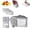 Mix30, variant on Aluminum Foil Storage Bags for Freezing, Bolsas De Aluminio Para Congelar, Heavy Duty Stand-Up Freezer Pouches with Airtight Zip Lock & Labels, 3 Multi-sizes for Vegetable Fruit Meat