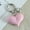 Pink, variant on Vadktai Sliver Keychain for Women, Cute Girls Heart Keychain, Pink Bag Charms Accessories for Car Purse Backpack