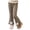 Khaki-z2c, variant on Mnyotv Cute Bow Flared Wide Leg Pants Elastic High Waist Leggings for Girls with Pockets Spring Fall Clothes Size 4-5 Years