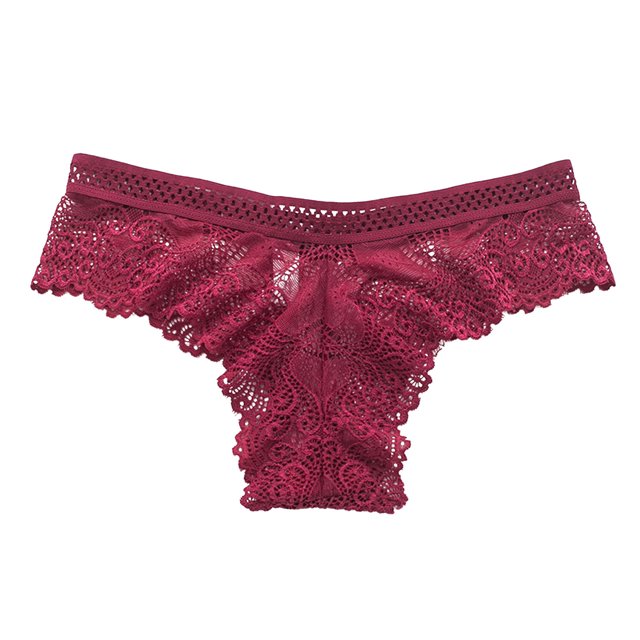 Ropa interior Sexy de encaje sólido para mujer, lencería calada, tangas, bragas, ropa interior para mujer, calzoncillos Fridja nalpqowj45522