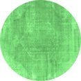 thumbnail image 1 of Ahgly Company Indoor Round Persian Emerald Green Traditional Area Rugs, 5' Round, 1 of 4