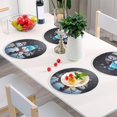 thumbnail image 6 of Coolnut Christmas Snowman Placemats Set of 6 Non-Slip Heat Resistant Dining Table Place Mats Washable Kitchen PVC Weave Table Mats Home Decor Gifts, 6 of 7