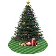 thumbnail image 3 of 30 Inch Christmas Tree Skirt – Velvet Plush Tree Mat, Soft Thickened Polyester with Red Ties, Single-Sided Printing, Available in 30in/36in/48in, Perfect for Holiday Xmas Tree Decoration, 3 of 7