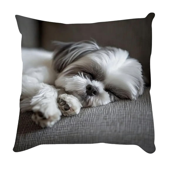 Wozhuo Cute Dog Pillow Cover Cushion Cover Rectangular Sofa Decorative Pillow Cover Easter Home Decor