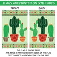 thumbnail image 3 of Green Columnar Cactus Summer House Flag Outdoor Yard Flag 28" x 40", 3 of 6