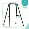 thumbnail image 3 of A-Frame Hammock Chair Stand – Foldable Swing Stand, Porch Swing Frame, Heavy-Duty Foldable Steel Hammock Stand – Supports Up To 300 Lbs – Indoor/Outdoor Use – Stand Only – Black, 3 of 9