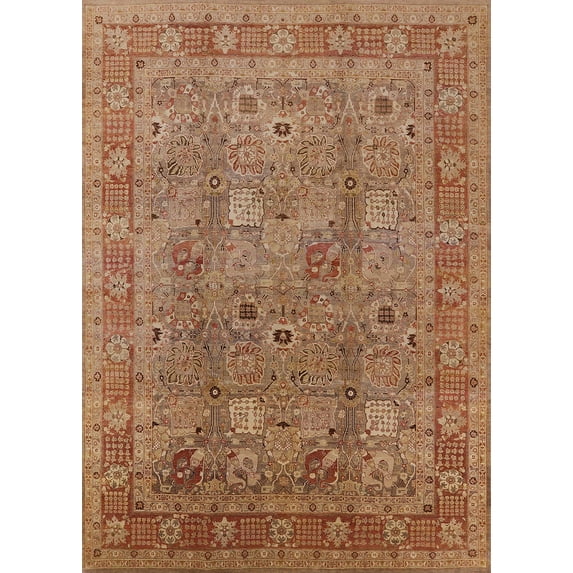 Ahgly Company Machine Washable Indoor Rectangle Industrial Modern Mahogany Brown Area Rugs, 8' x 10'