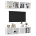 thumbnail image 3 of vidaXL 2x Wall-mounted TV Cabinets Chipboard Hanging Furniture Multi Colors, 3 of 11