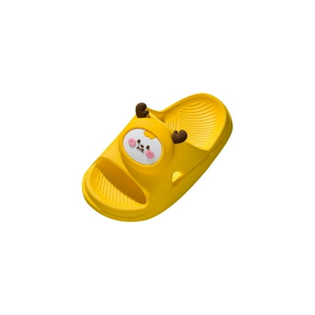 

Honeeladyy Toddler Kid Shoes Toddler Baby Sandals Cartoon Little Deer Animal Soft And Non-Slip Kids Home Slipper Children s Shose Yellow Sales Online