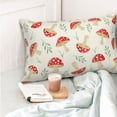 thumbnail image 6 of Kll Cartoon Flat Mushrooms Pillow Covers Envelope Closure,Super Soft And Cozy Fuzzy Fleece Pillow Case Cover 20"X30", 6 of 8