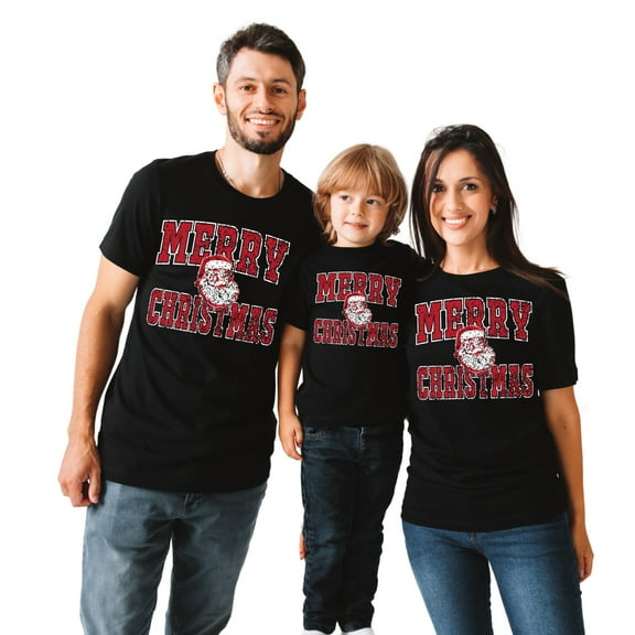 Merry Christmas Santa Claus Shirt – Funny Holiday T-Shirt for Men, Women, Youth, Toddler & Baby – Cute Family Matching Xmas Tee