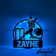 thumbnail image 3 of Shinelab Metal Cricket LED Wall Art, Custom Cricket Player Sign Decor Personalized Gifts 11773, 3 of 3
