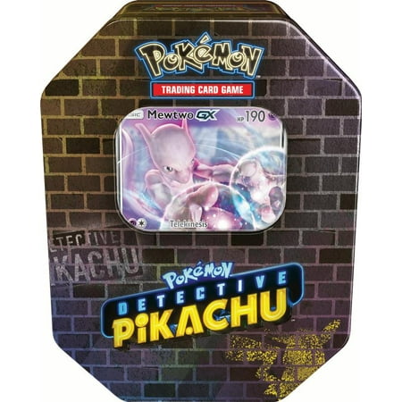 Pokemon Detective Pikachu Gx Tin Mewtwo Includes 1 Foil