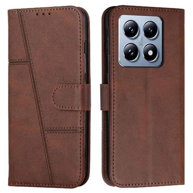 Funda Flip para FOXDOCK Xiaomi 14T Pro – Carcasa delgada y resistente a impactos con soporte para uso diario y profesional