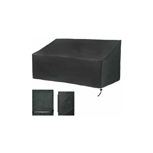 Apuakthei Funda para banco de jardín de 2 plazas, funda protectora para banco de jardín, resistente al polvo, a los rayos UV, impermeable, resistente al viento, de tela Oxford (134 x 66 x 89 cm)