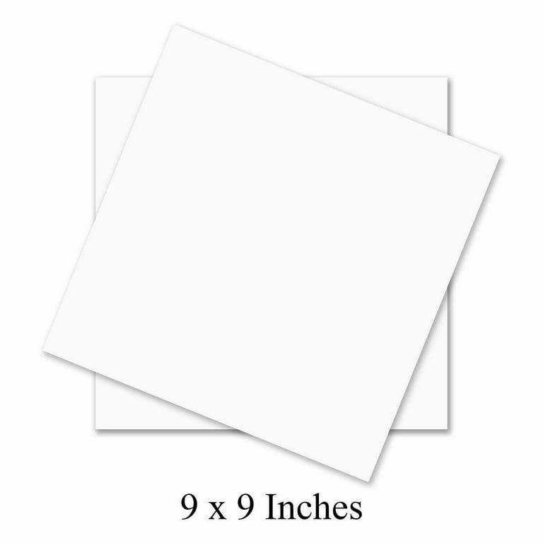 Hamilco 8x8 White Scrapbook Cardstock Paper 80lb Cover Card Stock 100 –