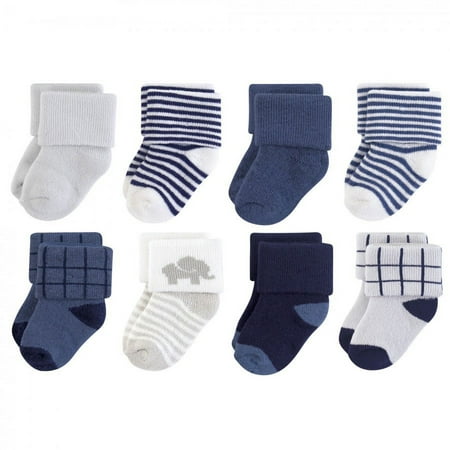 UPC: 0660168664218 | Touched by Nature Baby Boy Organic Cotton Socks  Blue Elephant  0-6 Months