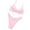 Womens Swimsuits Pink, variant on ylioge Womens Swimsuits Bikini 2 Piece with Underwire Push Up Tops and Thongs Bathing Suits Ladies Solid Color Drawstring Swimwear Sets