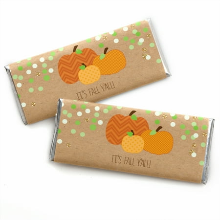 Pumpkin Patch - Fall & Halloween Party Candy Bar Wrappers Party Favors - Set of 24