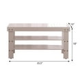 thumbnail image 5 of Dtwnek Solid Wood Shoe Bench for Living Room, White, 5 of 5