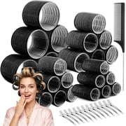 Livhil 24pcs Hair Rollers for Women Set, Reusable Velcro Rollers for Hair, Self Grip Rollers Hair Curlers, Heatless Curls