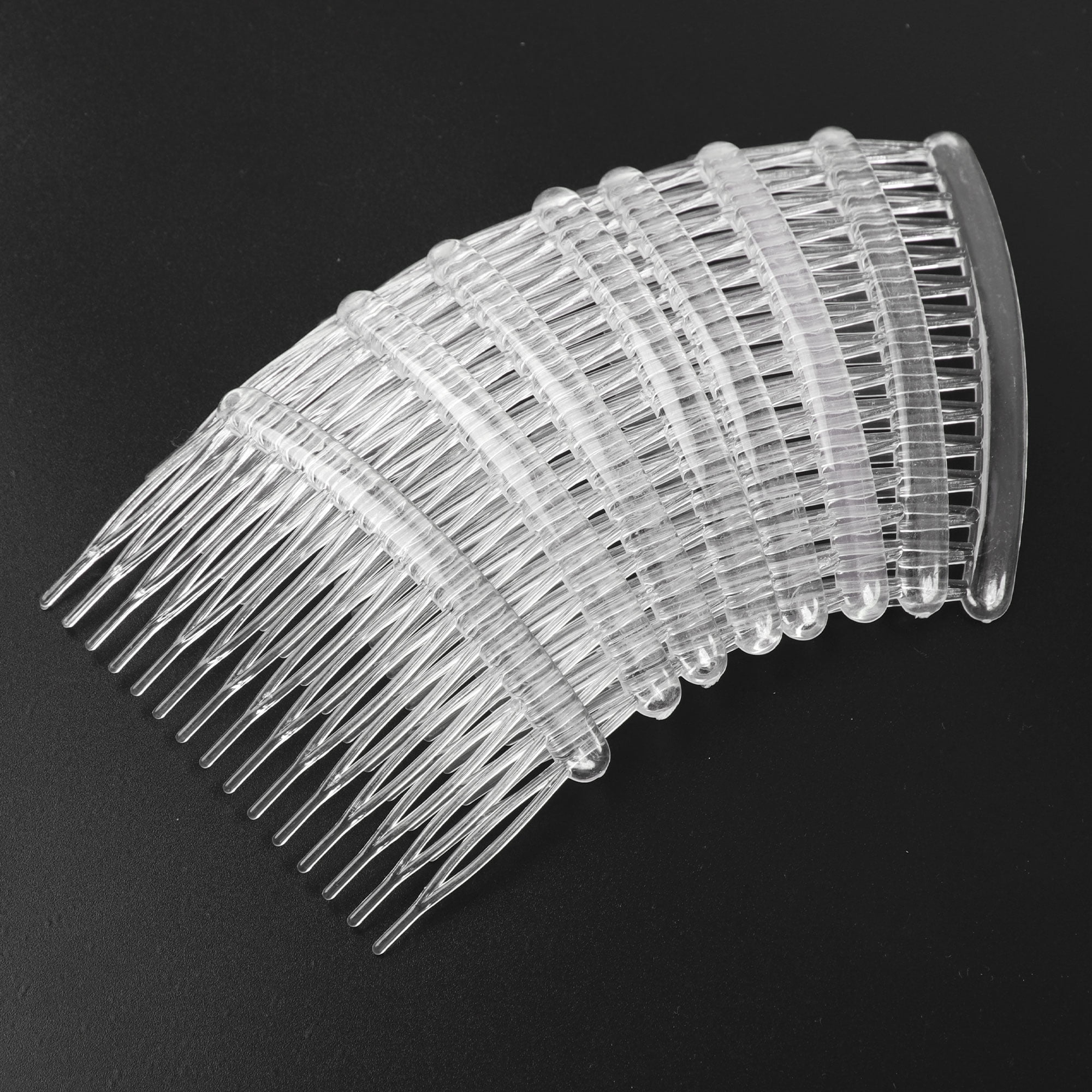 Unique Bargains 8 PCS Clear Plastic Hair Comb Clips Hair DIY Accessories for Women