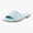 Angel Blue Woven Fabric, variant on Genevieve2 Women's Sandals Sunset Coral Pink Woven Leather