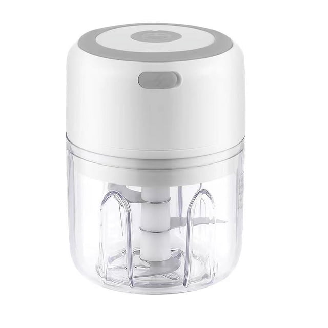 Mini procesador de alimentos eléctrico, picador de ajo inalámbrico, picador de carne y verduras, picador portátil inalámbrico, cortador de alimentos y potente picadora de chile, (250 ml)