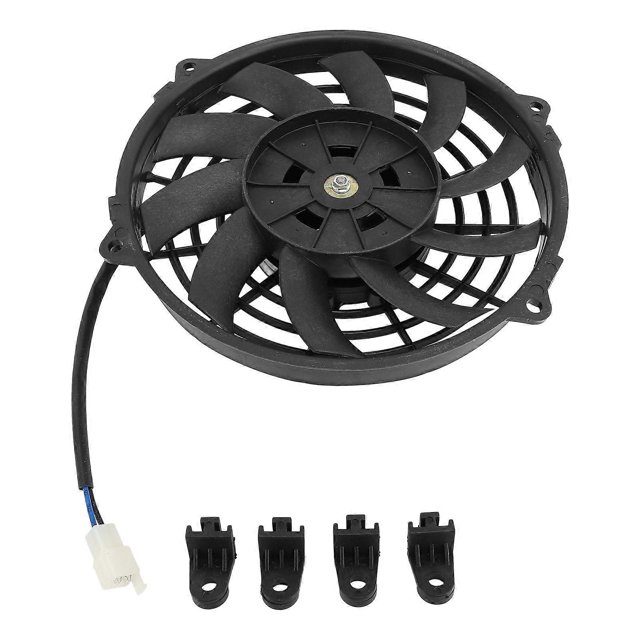 Motorcycle Radiator Cooling Fan 12V Universal High Performance Oil Water Cooler Engine Electric Fan for 150 to 250cc ATV Quad Go Kart