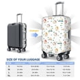 thumbnail image 6 of Xecao Cartoon House print Elastic Luggage Cover, with double-sided print , is perfect for travel, business, and daily use, 6 of 9