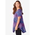 thumbnail image 5 of Roaman's Women's Plus Size Ultra Drape V-Neck Swing Tunic Top, 5 of 6