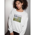 thumbnail image 2 of Lle Aux Fleurs Near Vetheuil Sweatshirt Women -Claude O. Monet Designs, Female XX-Large, 2 of 4