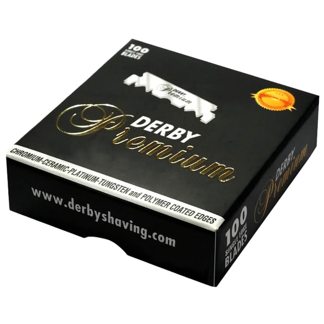 Razor Blades Derby Premium de un solo filo para Straight Razor 100