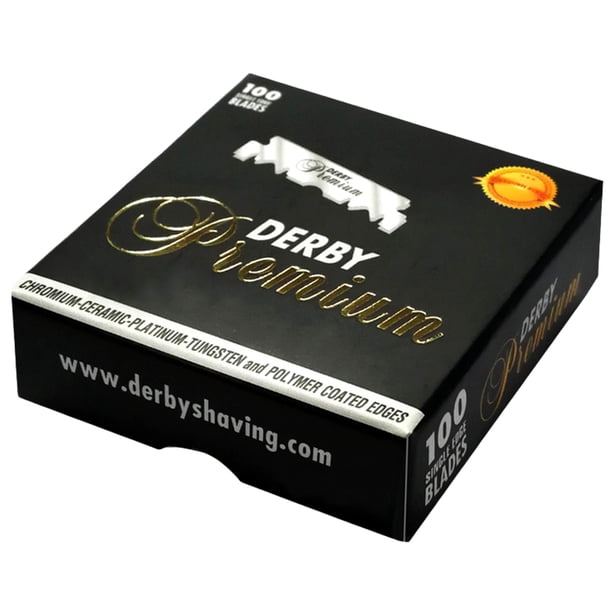 Razor Blades Derby Premium de un solo filo para Straight Razor 100