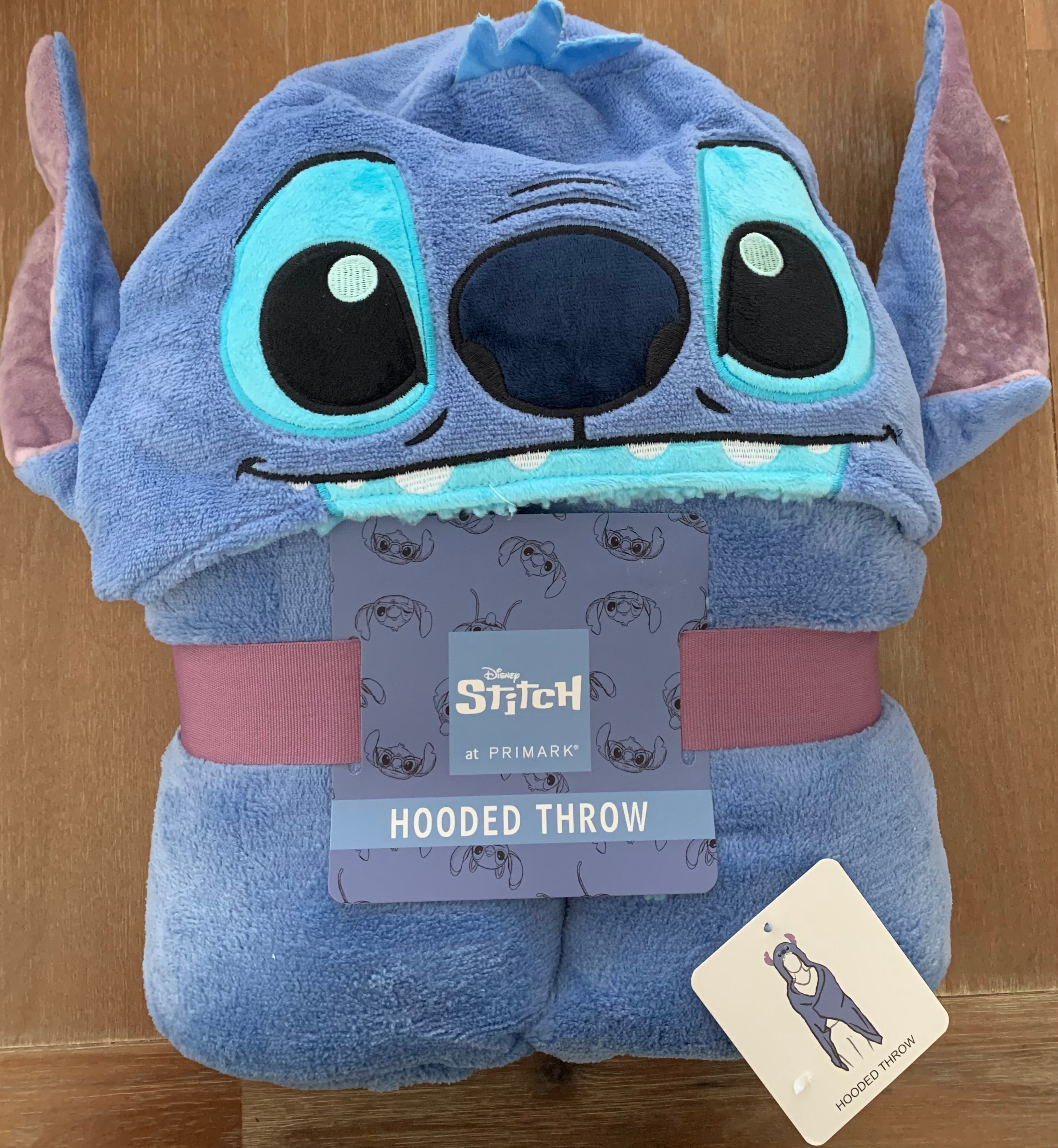 PRIMARK Disney Lilo And Stitch Hooded Throw Blanket Cosy Wearable Soft 