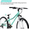 thumbnail image 3 of Hiland 24 inch Mountain Bike Shimano 7 Speeds for Teenager with Suspension Fork, Mint Green, 3 of 5