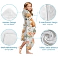thumbnail image 7 of Corgi Dog and Flower Florals Hooded Bath Towel，60"x35" for Ages 3 To 12 Kids, Quick Dry Lightweight Soft Microfiber Hood Beach Towel Cover Up for Kids, 7 of 7